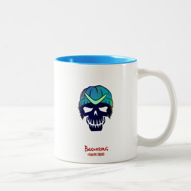 Suicide Squad | Ikon för Boomerang Head Två-Tonad Mugg (Höger)