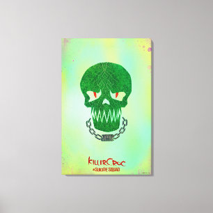 Suicide Squad Ikon för Killer Croc Head Canvastryck