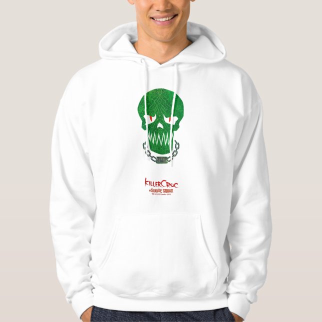 Suicide Squad | Ikon för Killer Croc Head Sweatshirt Med Luva (Framsida)