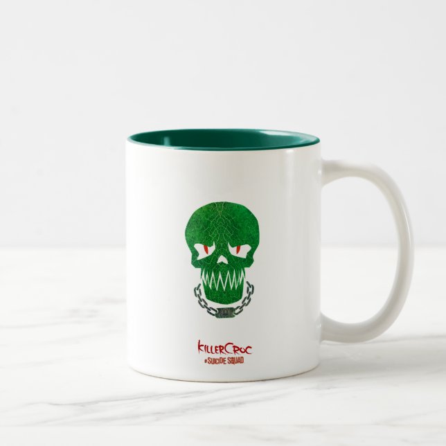 Suicide Squad | Ikon för Killer Croc Head Två-Tonad Mugg (Höger)
