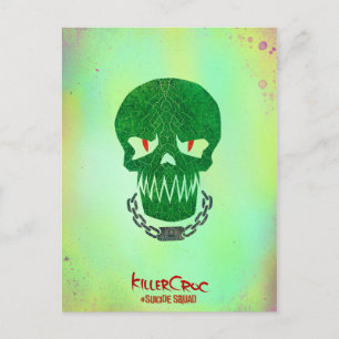 Suicide Squad Ikon för Killer Croc Head Vykort