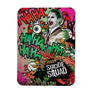 Suicide Squad Joker Character Graffiti Magnet