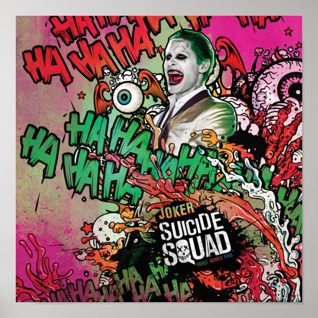 Suicide Squad | Joker Character Graffiti Poster (Framsidan)