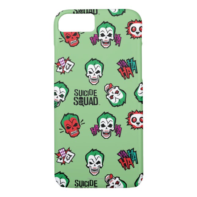 Suicide Squad | Joker Emoji Mönster Case-Mate iPhone Skal (Baksida)