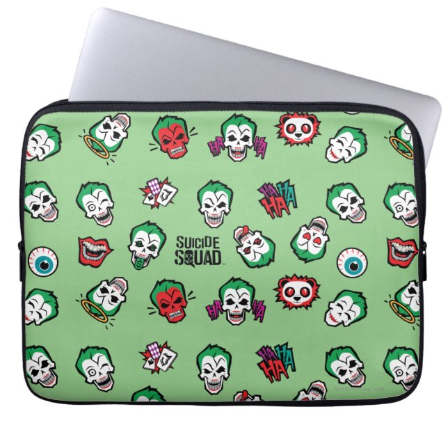 Suicide Squad | Joker Emoji Mönster Laptop Fodral (Framsidan)