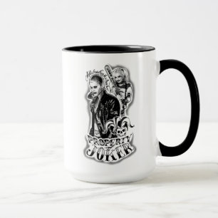 Suicide Squad   Joker & Harley Airbrush Tattoo Mugg