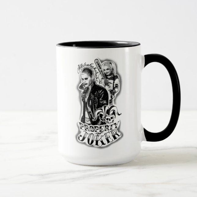Suicide Squad | Joker & Harley Airbrush Tattoo Mugg (Höger)