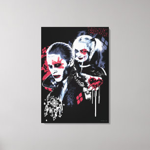 Suicide Squad Joker & Harley Painting Graffiti Canvastryck
