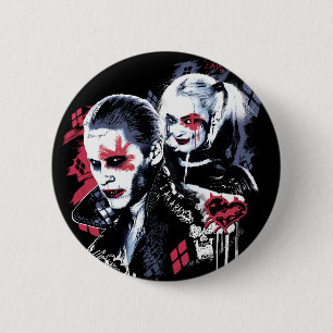 Suicide Squad Joker & Harley Painting Graffiti Knapp