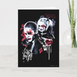 Suicide Squad Joker & Harley Painting Graffiti Kort