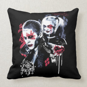 Suicide Squad Joker & Harley Painting Graffiti Kudde