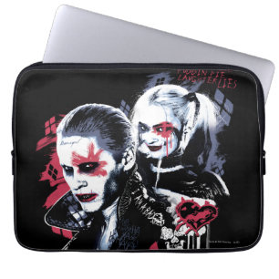 Suicide Squad Joker & Harley Painting Graffiti Laptop Fodral