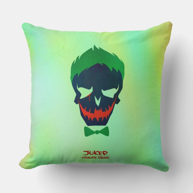 Suicide Squad | Joker Head Icon Kudde (Framsida)