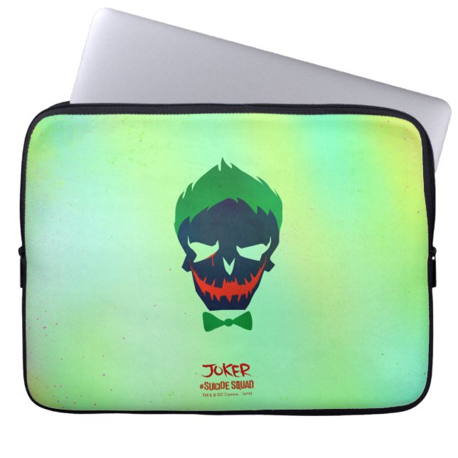 Suicide Squad | Joker Head Icon Laptop Sleeve (Framsidan)
