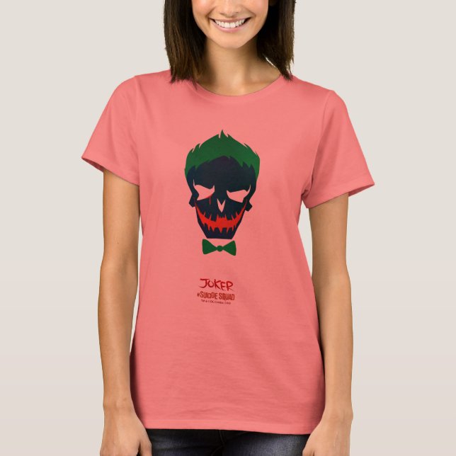 Suicide Squad | Joker Head Icon T Shirt (Framsida)
