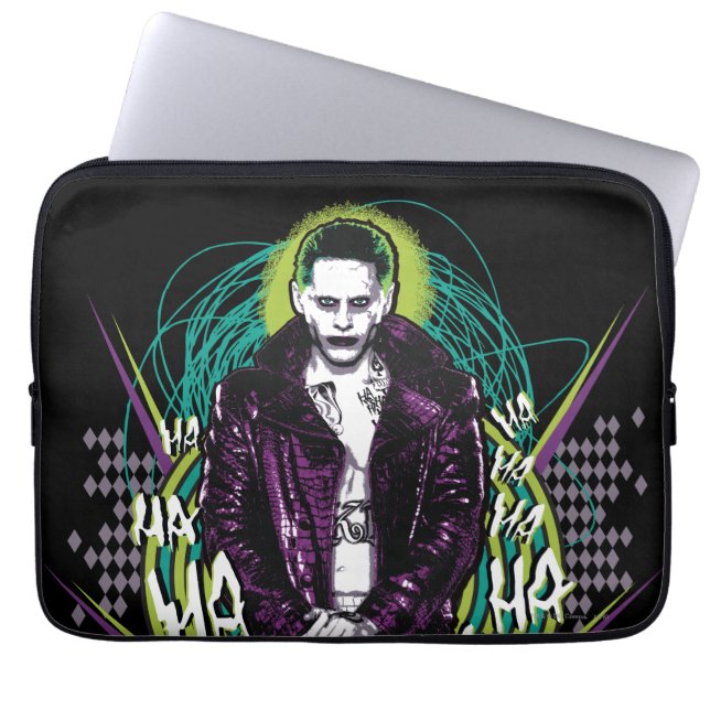 Suicide Squad | Joker Retro Sten Graphic Laptop Fodral (Framsidan)