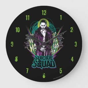 Suicide Squad   Joker Retro Sten Graphic Stor Klocka