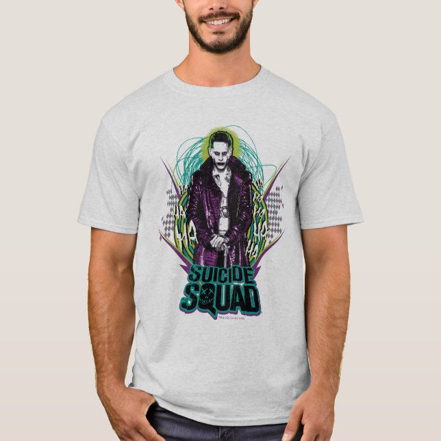 Suicide Squad | Joker Retro Sten Graphic Tröja (Framsida)