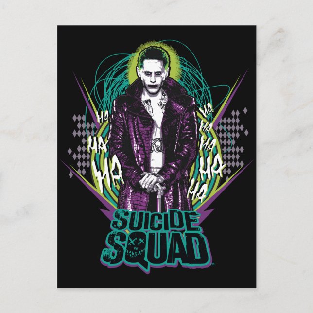 Suicide Squad | Joker Retro Sten Graphic Vykort (Framsida)