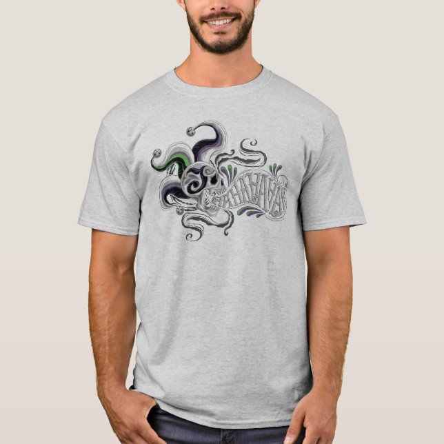 Suicide Squad | Joker Skull - Haha T Shirt (Framsida)