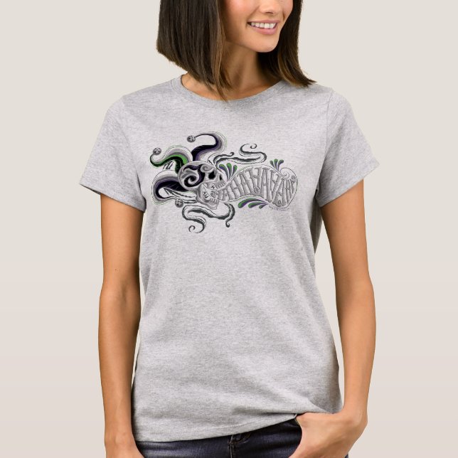 Suicide Squad | Joker Skull - Haha Tee Shirt (Framsida)