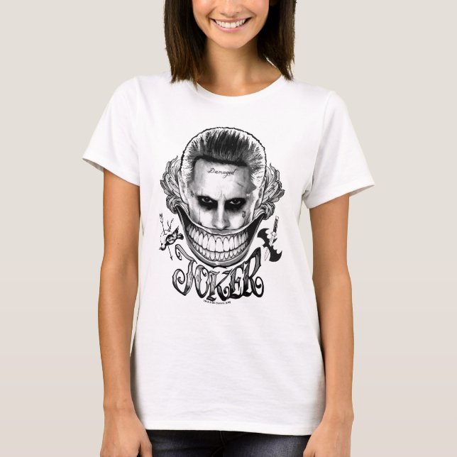 Suicide Squad | Joker Smile 2 Tee (Framsida)