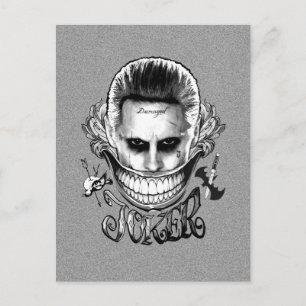 Suicide Squad Joker Smile Vykort