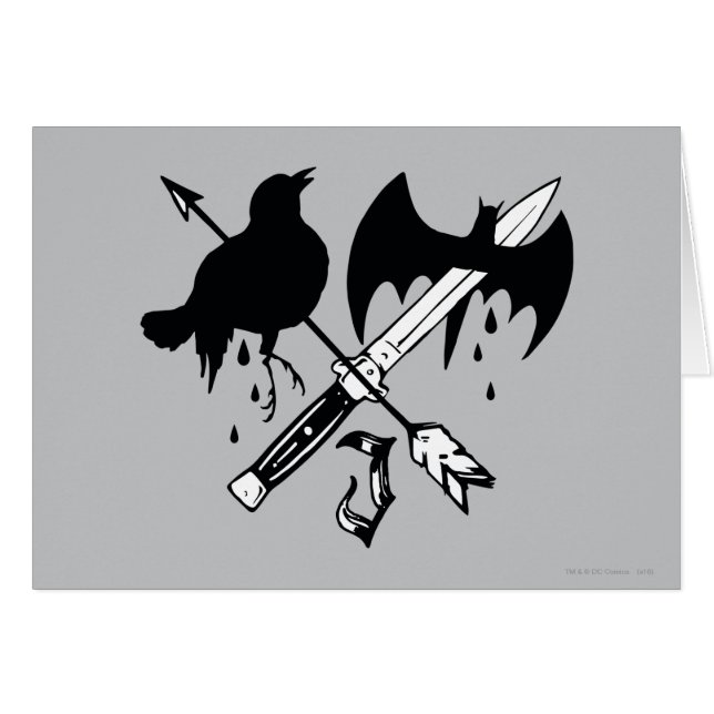 Suicide Squad | Joker-symbol Hälsningskort (Framsidan Horizontal)