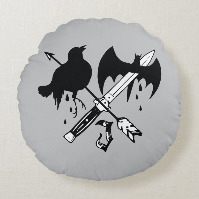 Suicide Squad | Joker-symbol Rund Kudde (Framsidan)