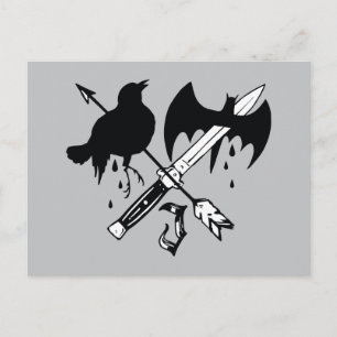 Suicide Squad Joker-symbol Vykort