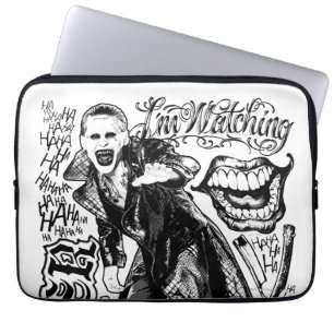 Suicide Squad Joker Typography Photo Laptop Fodral