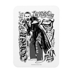 Suicide Squad Joker Typography Photo Magnet
