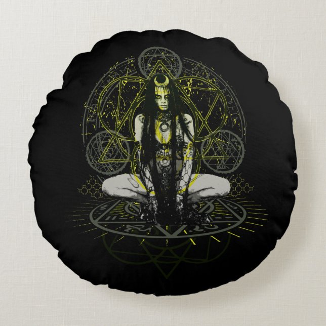 Suicide Squad | Kantress Magic Circles Rund Kudde (Framsidan)