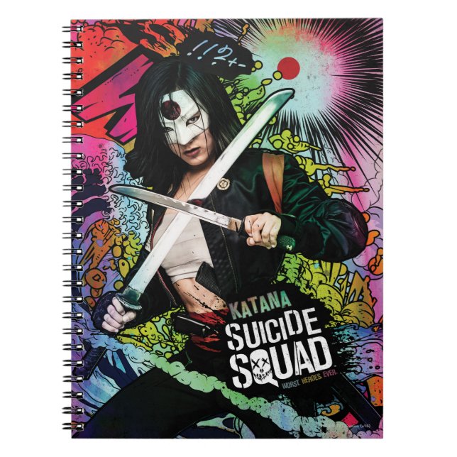 Suicide Squad | Katana Character Graffiti Anteckningsbok (Framsidan)