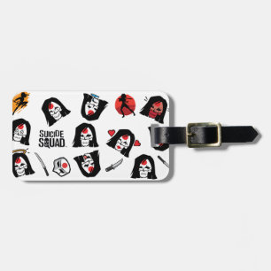 Suicide Squad Katana Emoji Mönster Bagagebricka