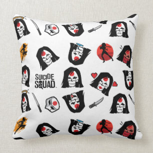 Suicide Squad Katana Emoji Mönster Kudde