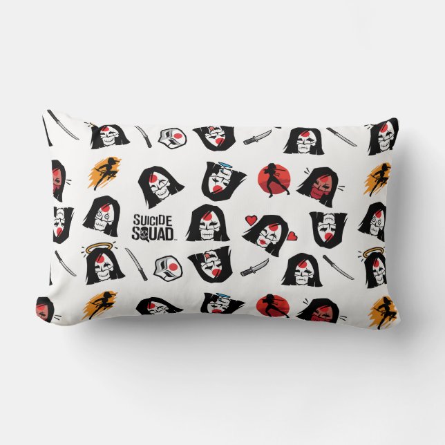 Suicide Squad | Katana Emoji Mönster Lumbarkudde (Framsida)