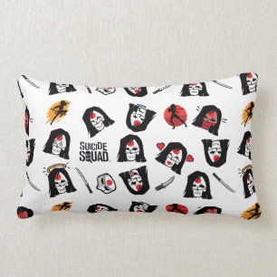 Suicide Squad Katana Emoji Mönster Lumbarkudde