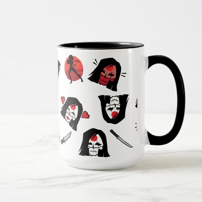 Suicide Squad | Katana Emoji Mönster Mugg (Höger)