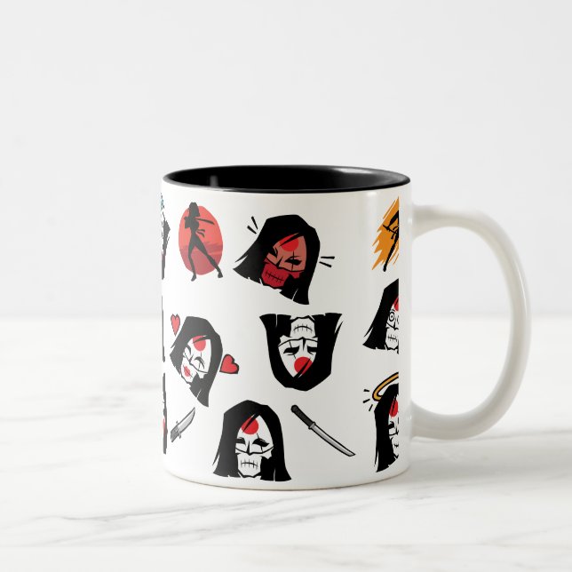 Suicide Squad | Katana Emoji Mönster Två-Tonad Mugg (Höger)
