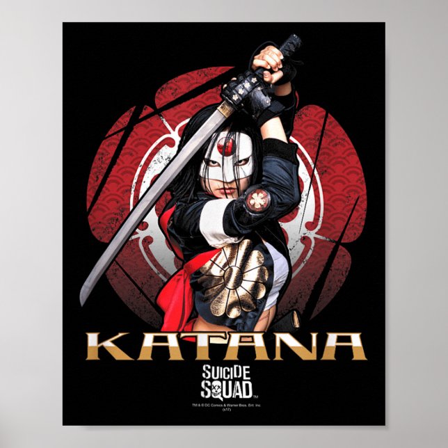 Suicide Squad Katana Flower Poster (Framsidan)