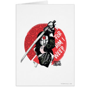 Suicide Squad Katana "För honom i Weep" Hälsningskort