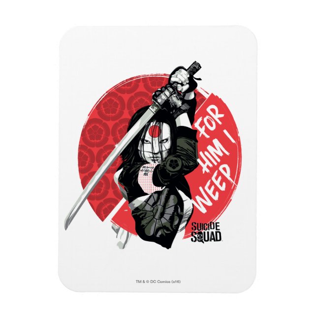 Suicide Squad | Katana "För honom i Weep" Magnet (Vertikal)