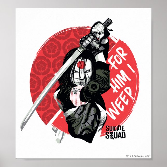 Suicide Squad | Katana "För honom i Weep" Poster (Framsidan)