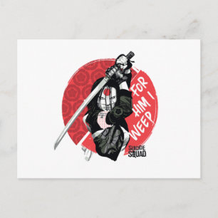 Suicide Squad Katana "För honom i Weep" Vykort