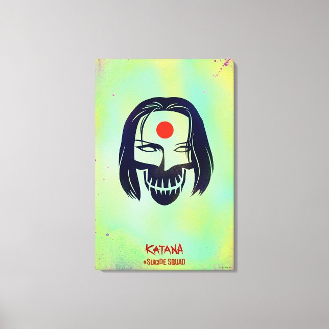 Suicide Squad | Katana Head Icon Canvastryck (Framsida)