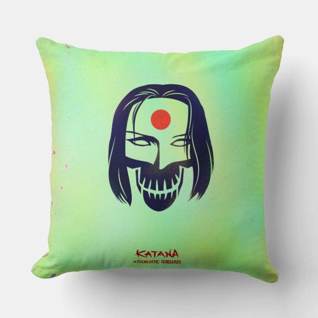 Suicide Squad | Katana Head Icon Kudde (Framsida)