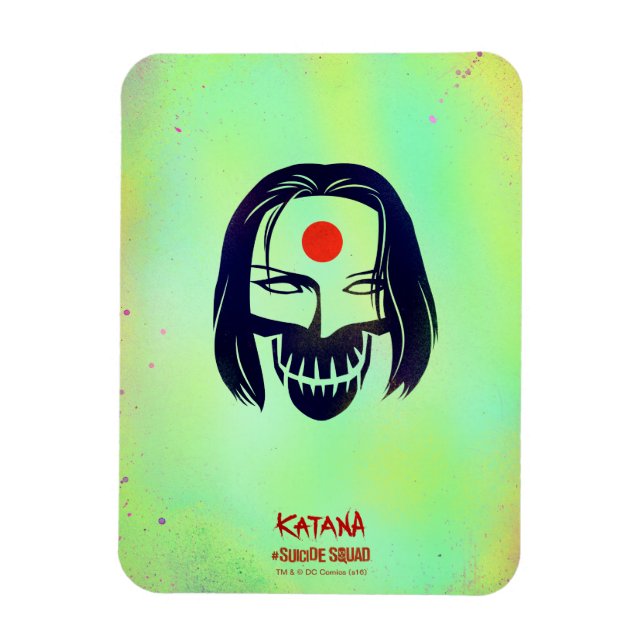 Suicide Squad | Katana Head Icon Magnet (Vertikal)