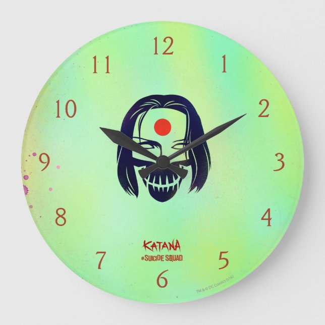 Suicide Squad | Katana Head Icon Stor Klocka (Framsida)