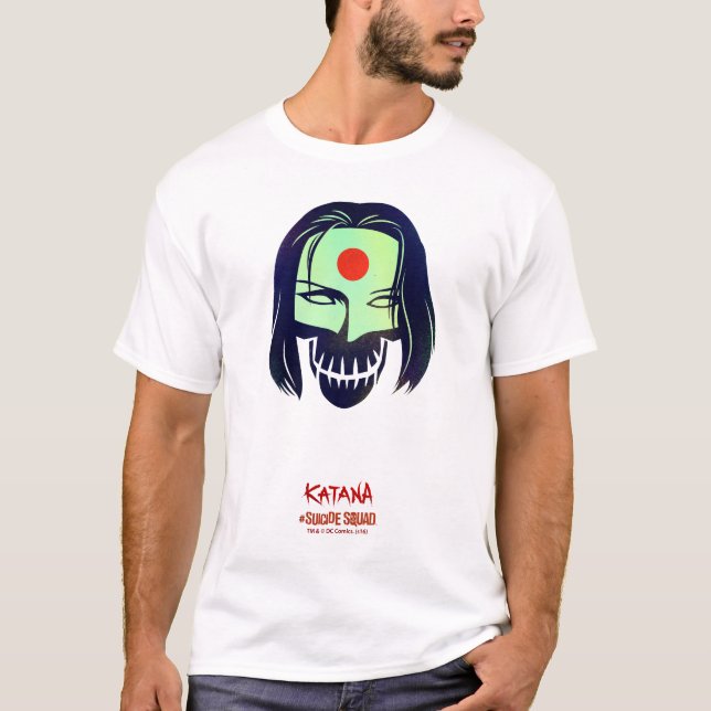 Suicide Squad | Katana Head Icon Tee Shirt (Framsida)